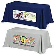 "Preakness Six" Fits 6 ft Table 3-Sided Economy Table Covers & Table Throws (PhotoImage Full Colour)